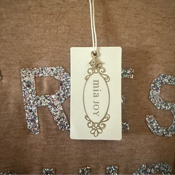 MIA JOY Tan 'Très Chic' Ruffle Sleeve Dress Size: 14 - Picture 3 of 10